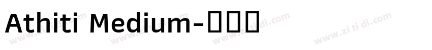 Athiti Medium字体转换